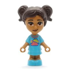 Minifigurka LEGO Maya - Medium Azure Dress, Dark Brown Hair