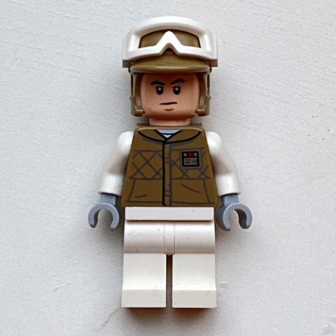Minifigurka LEGO Rebel Officer in Hoth Uniform, Light Nougat Head