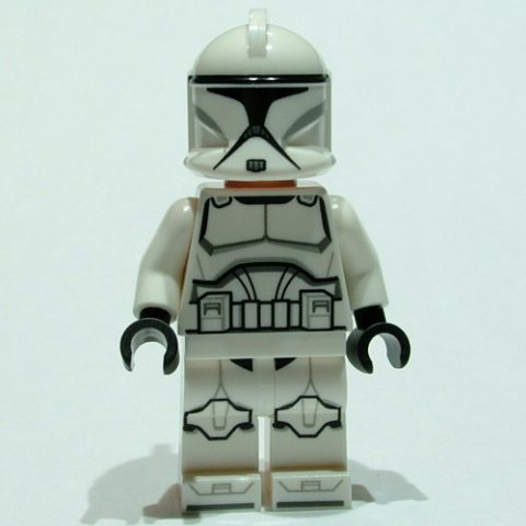 Minifigurka LEGO Clone Trooper, Phase I Armor, Nougat Head (61189 Helmet)