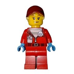 Minifigurka LEGO Criminal, Big Betty, Red Prison Uniform