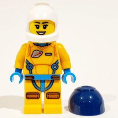 Minifigurka LEGO Astronaut, Female, Bright Light Orange Suit, Dark Blue Visor
