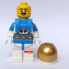 Minifigurka LEGO Astronaut, Male, White Suit, Gold Visor, Moustache