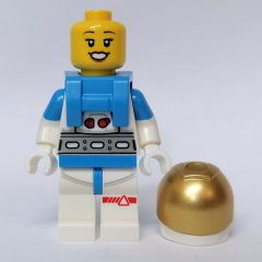 Minifigurka LEGO Astronaut, Female, White Suit, Gold Visor, Open Mouth