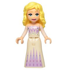 Minifigurka LEGO Elsa, Medium Lavender and White Dress, No Cape