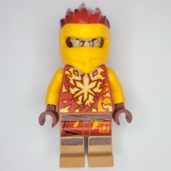 Minifigurka LEGO Kai - Spinjitzu Training, Trans-Red Head