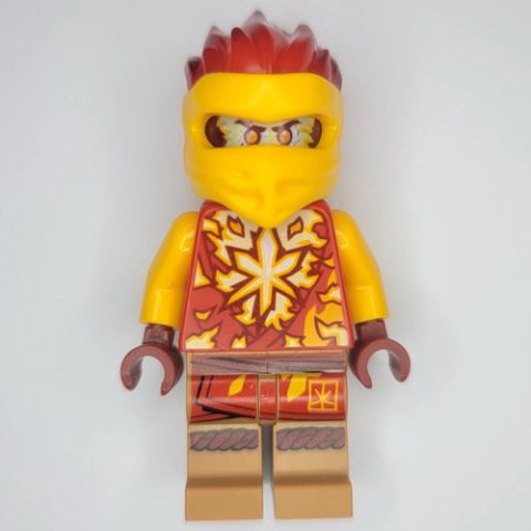 Minifigurka LEGO Kai - Spinjitzu Training, Trans-Red Head