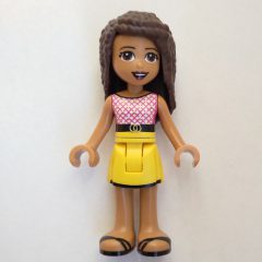 Minifigurka LEGO Andrea - Magenta and White Top, Yellow Skirt