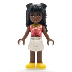 Minifigurka LEGO Priyanka - Coral Top, White Shorts, Black Hair