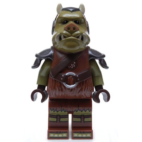 Minifigurka LEGO Gamorrean Guard, Printed Head, Dark Brown Hands