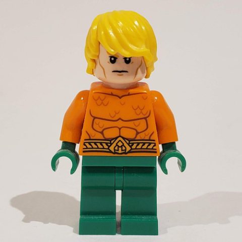 Minifigurka LEGO Aquaman, Short Yellow Hair (3626c Head)