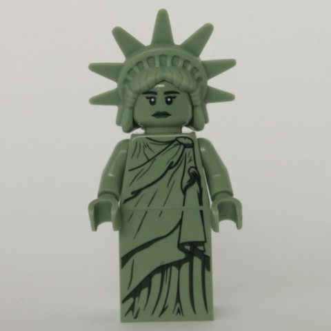 Minifigurka LEGO Lady Liberty (3626c Head) - Plastic Crown