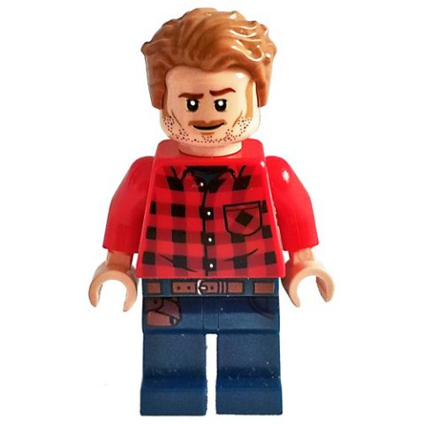 Minifigurka LEGO Owen Grady, Red Plaid Shirt