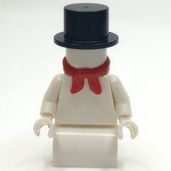 Minifigurka LEGO Snowman - Red Scarf, Black Hat