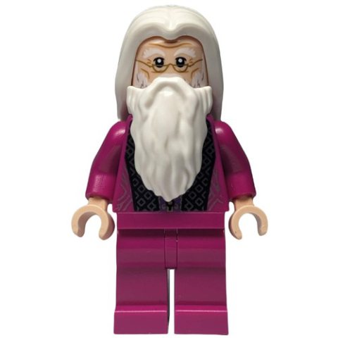 Minifigurka LEGO Albus Dumbledore, Magenta Robes with Legs