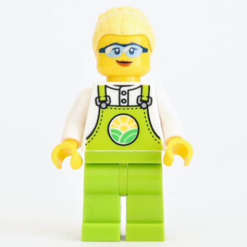 Minifigurka LEGO Peach, Lime Overalls