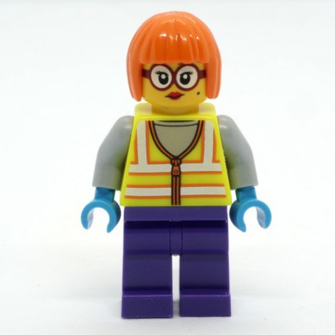 Minifigurka LEGO Shirley Keeper, Vibrant Yellow Safety Vest
