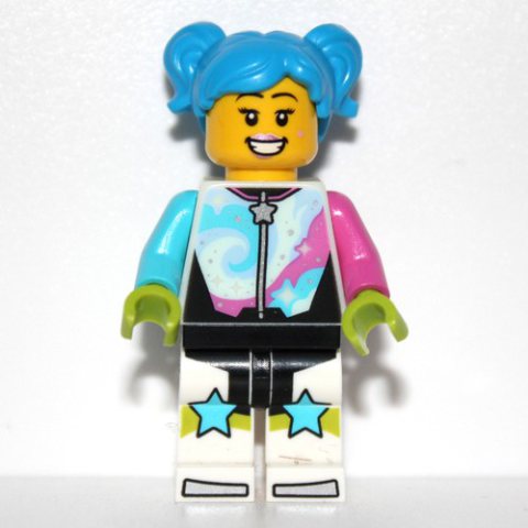Minifigurka LEGO Poppy Starr, Stunt Racer Outfit