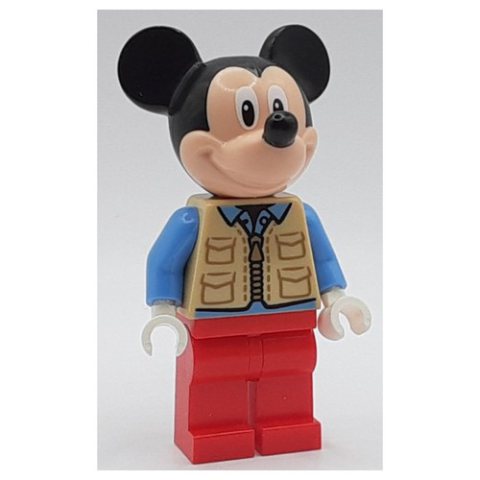 Minifigurka LEGO Mickey Mouse, Tan Vest, Red Legs