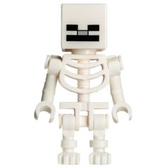 Minifigurka LEGO Skeleton, Square Skull (78132 Torso)