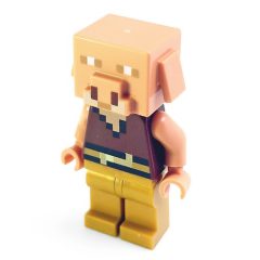 Minifigurka LEGO Piglin, Pearl Gold Legs