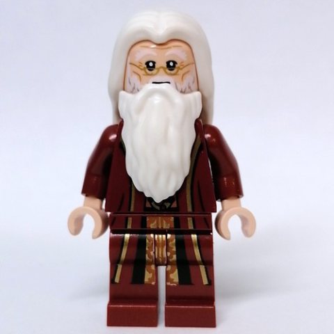 Minifigurka LEGO Albus Dumbledore, Dark Red Robes, White Hair and Beard