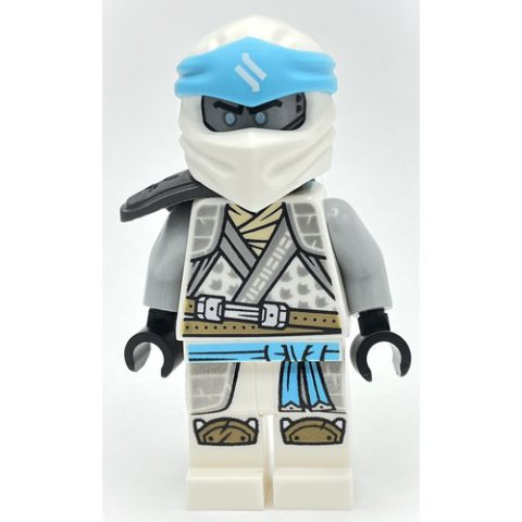 Minifigurka LEGO Zane, Crystalized Robes, Pearl Dark Gray Shoulder Guard