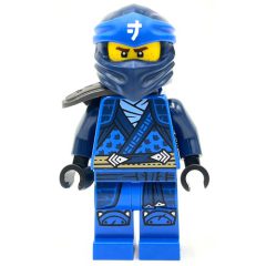 Minifigurka LEGO Jay, Crystalized Robes, Pearl Dark Gray Shoulder Guard