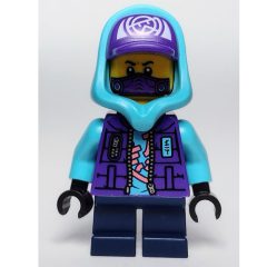 Minifigurka LEGO Lil' Nelson, Medium Azure Hood