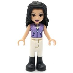 Minifigurka LEGO Emma - Lavender Jacket, White Pants, Black Hair