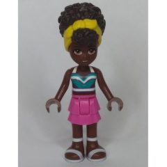 Minifigurka LEGO Nandi - Dark Turquoise Top, Dark Pink Skirt, Yellow Ribbon
