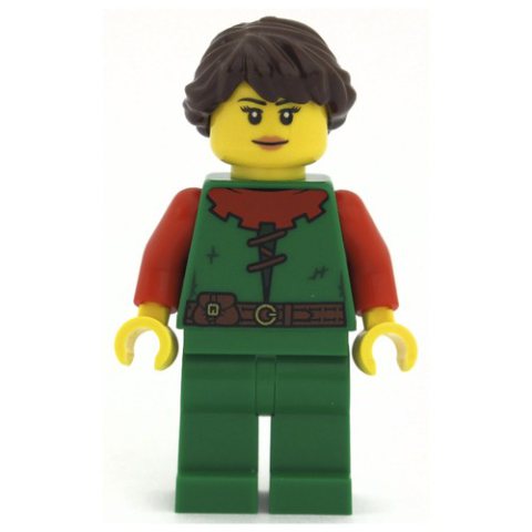Minifigurka LEGO Forestwoman, Reddish Brown Hair (2022)