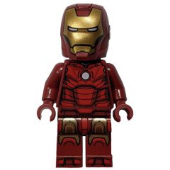 Minifigurka LEGO Iron Man Mark 3 Armor, Trans-Light Blue Head