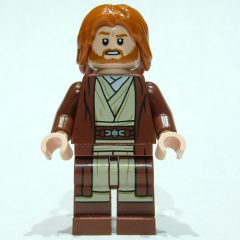 Minifigurka LEGO Obi-Wan Kenobi - Reddish Brown Robe, Long Hair