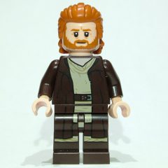 Minifigurka LEGO Obi-Wan Kenobi - Dark Brown Robe, Long Hair