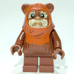 Minifigurka LEGO Wicket, Ewok, Printed Dark Orange Hood, Tan Face, Lines on Hood