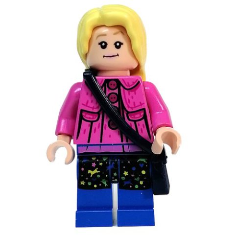 Minifigurka LEGO Luna Lovegood, Dark Pink Jacket, Printed Skirt
