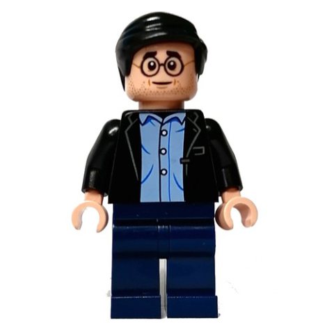 Minifigurka LEGO Harry Potter, Adult, Black Jacket, Dark Blue Legs