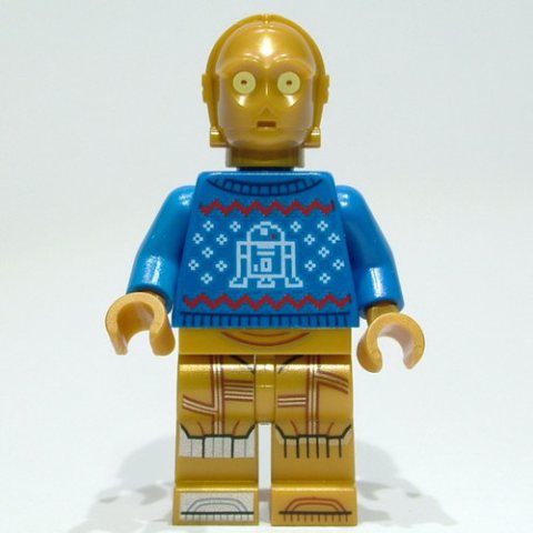 Minifigurka LEGO C-3PO, Blue Holiday Sweater