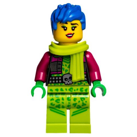 Minifigurka LEGO Raze, Lime Scarf