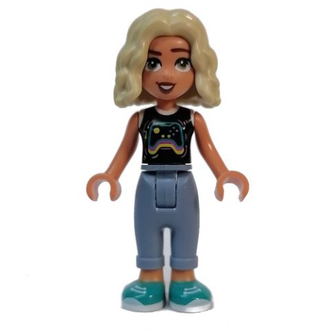 Minifigurka LEGO Nova - Black Top, Sand Blue Pants