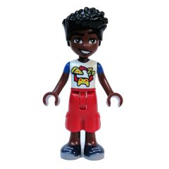 Minifigurka LEGO Zac - White Top, Red Cargo Pants