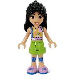 Minifigurka LEGO Liann - White Top, Lime Pants