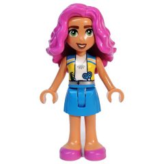 Minifigurka LEGO Nadia - White Top, Dark Azure Skirt