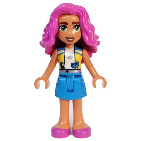 Minifigurka LEGO Nadia - White Top, Dark Azure Skirt