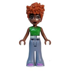 Minifigurka LEGO Naomi - Green Top, Sand Blue Pants