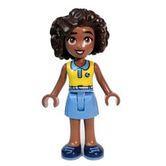 Minifigurka LEGO Aliya - White Top, Medium Blue Skirt