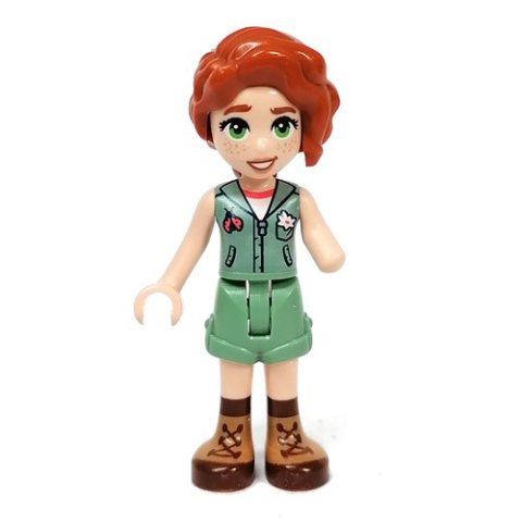 Minifigurka LEGO Autumn - Sand Green Jacket, Sand Green Shorts