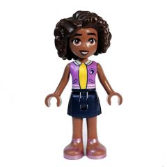 Minifigurka LEGO Aliya - Lavender Top, Dark Blue Skirt