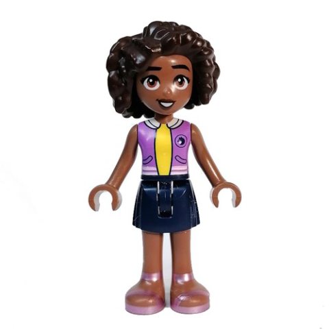 Minifigurka LEGO Aliya - Lavender Top, Dark Blue Skirt