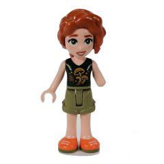 Minifigurka LEGO Autumn - Dark Green Top, Olive Green Shorts